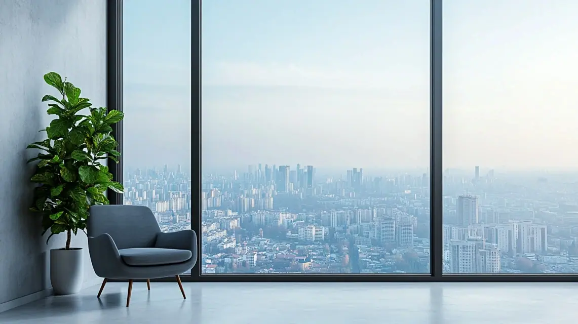 Ein Bürogebäude mit einem schönen Blick auf die Stadt